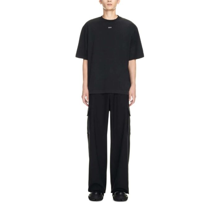 T-shirt Off-White S.Matthew Skate Tee with Off White Logo Black - Image 3