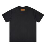 T-Shirt Louis Vuitton LV Drip Print Black - Image 2