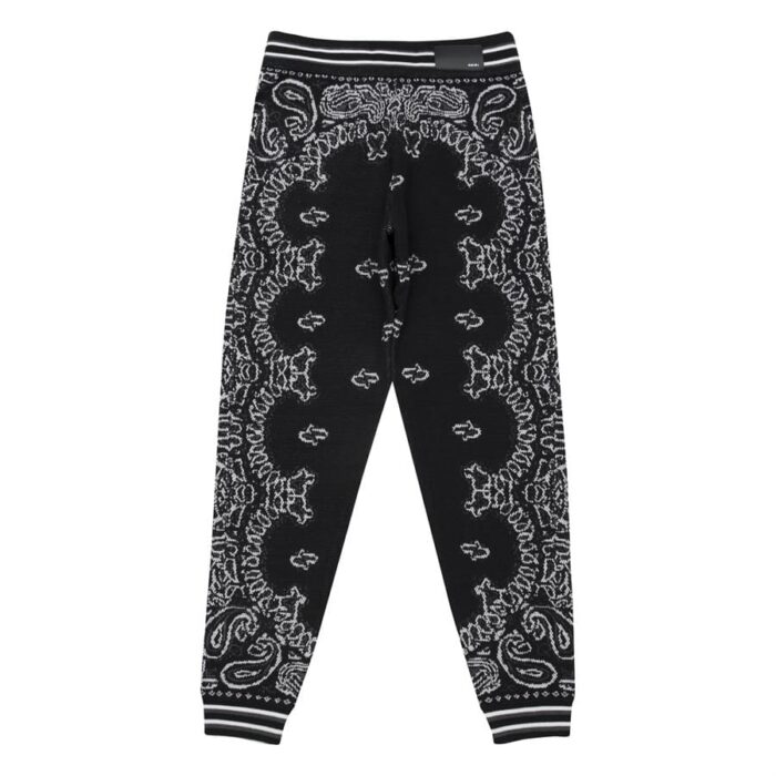 Amiri Bandana B-Ball Sweatpants 'BlackGrey' - Image 2