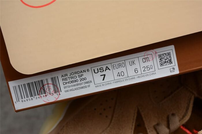 Air Jordan 6 Retro - Travis Scott "British Khaki" - Image 10