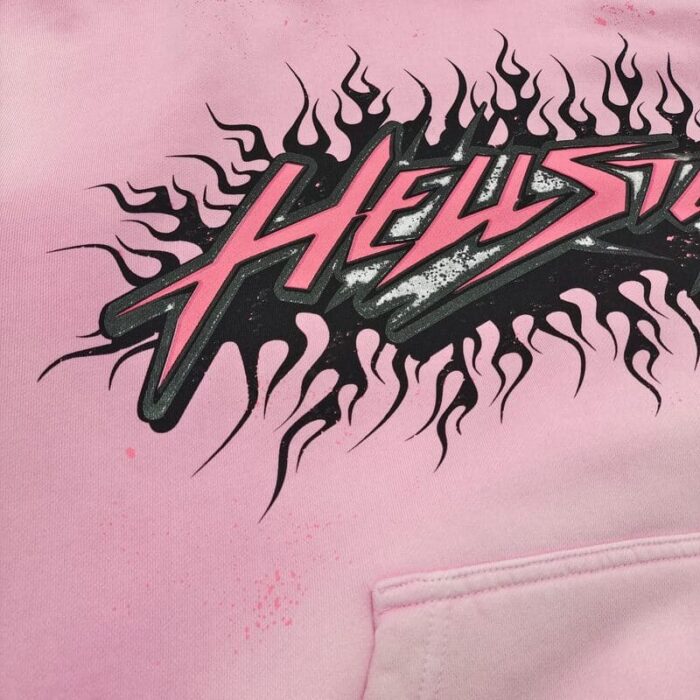 Hoodie Hellstar Brainwashed Without Brain Pink - Image 5