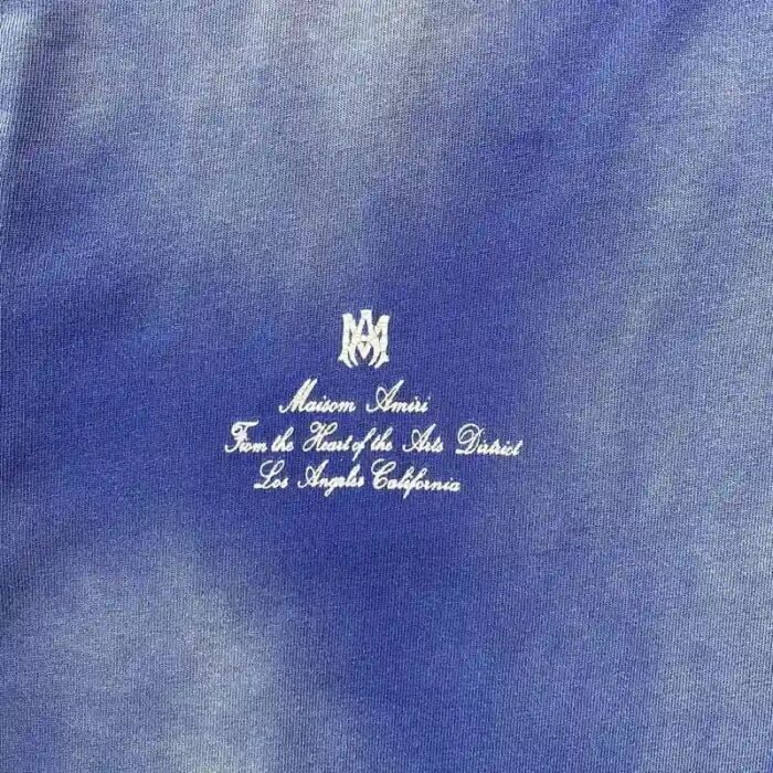 T-shirt Amiri Vintage Collegiate Blue - Image 6
