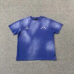 T-shirt Amiri Vintage Collegiate Blue - Image 4