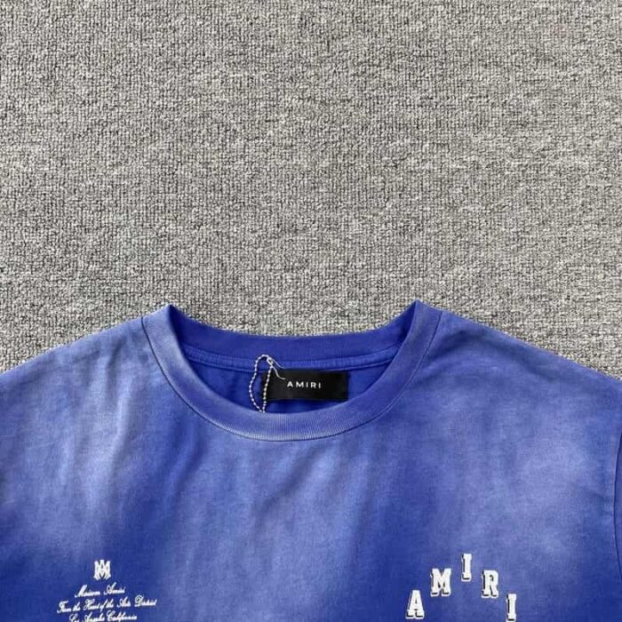 T-shirt Amiri Vintage Collegiate Blue - Image 7