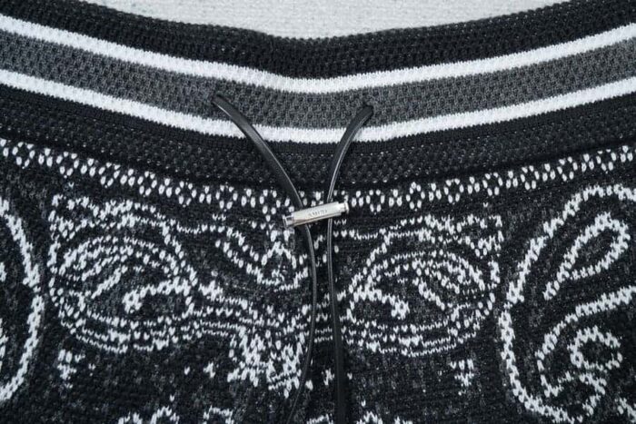 Amiri Bandana Crochet Basketball Shorts - Image 9