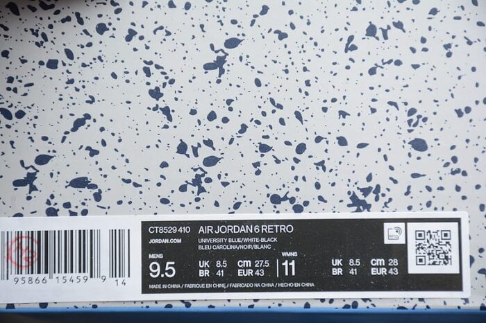 Air Jordan 6 Retro UNC White - Image 11