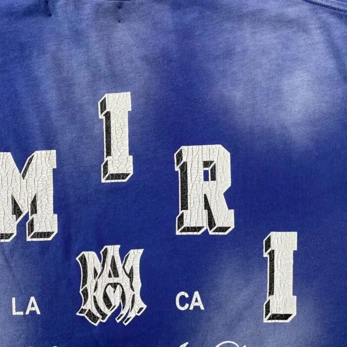 T-shirt Amiri Vintage Collegiate Blue - Image 10