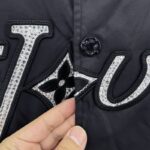 Jacket Louis Vuitton 'LV Lovers' Nylon Crystal Baseball - Image 5