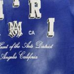 T-shirt Amiri Vintage Collegiate Blue - Image 9