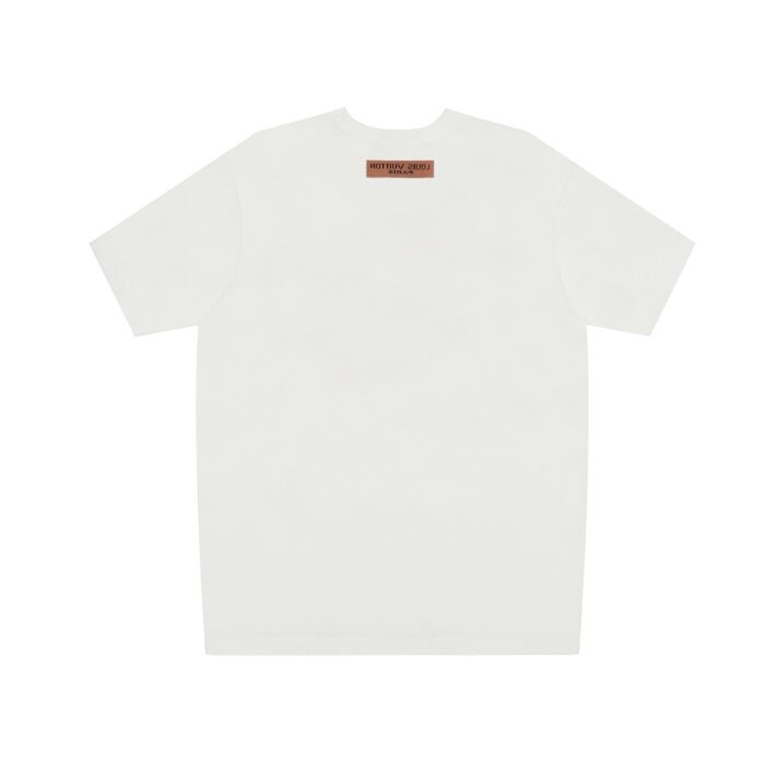 T-shirt Louis Vuitton LV White Pink Logo - Image 2