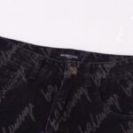 Jeans Balenciaga Script Black BL027 - Image 5