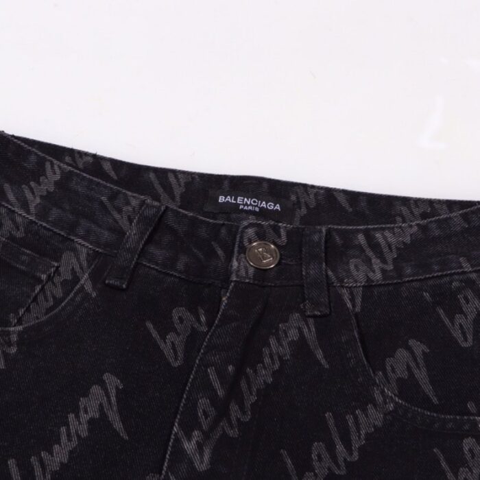 Jeans Balenciaga Script Black BL027 - Image 5