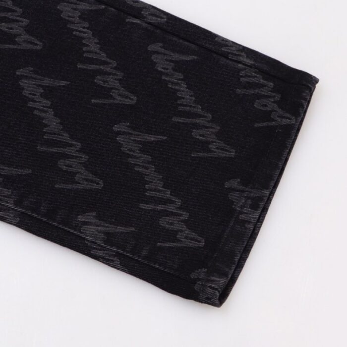Jeans Balenciaga Script Black BL027 - Image 6