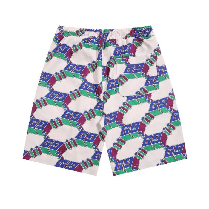 Set Gucci Multicolor GG Pattern Shirt and Shorts GC003 - Image 6