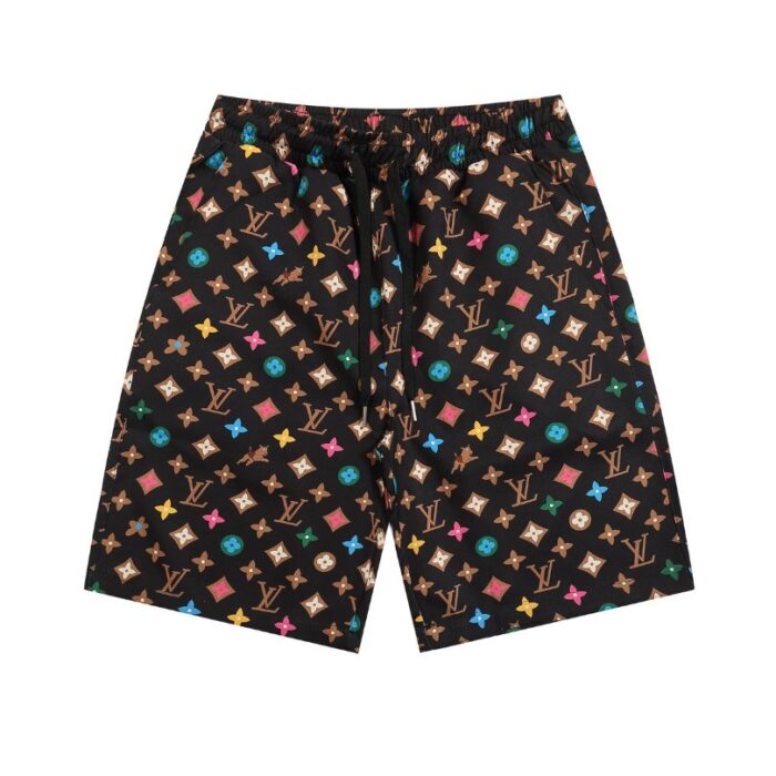 Set Louis Vuitton Monogram Multicolor Shirt and Shorts Set LV012 - Image 4
