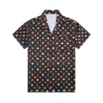 Set Louis Vuitton Monogram Multicolor Shirt and Shorts Set LV012 - Image 2