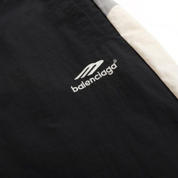 Balenciaga Logo Track Pants Black BL012 - Image 4