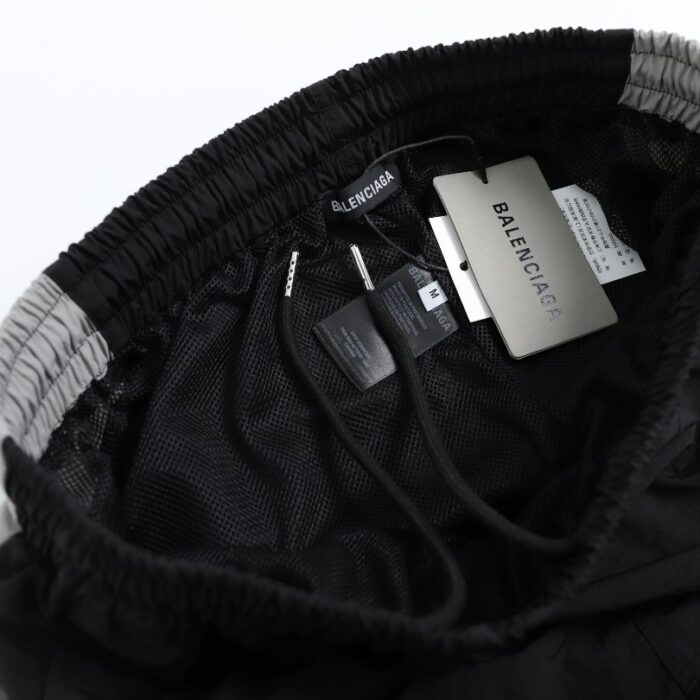 Balenciaga Logo Track Pants Black BL012 - Image 7