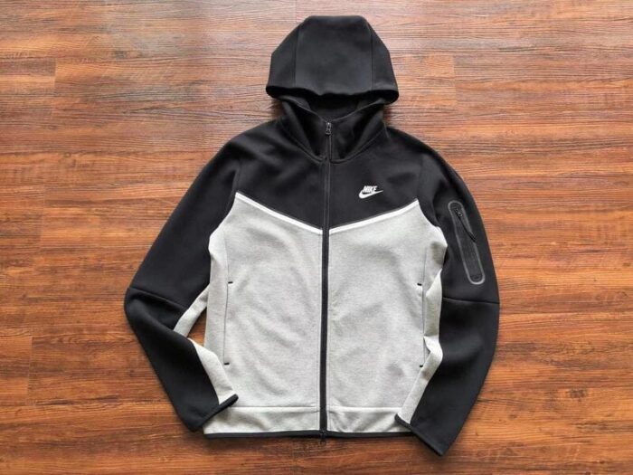 Jacket Nike Tech Fleece black e Gray - Image 4