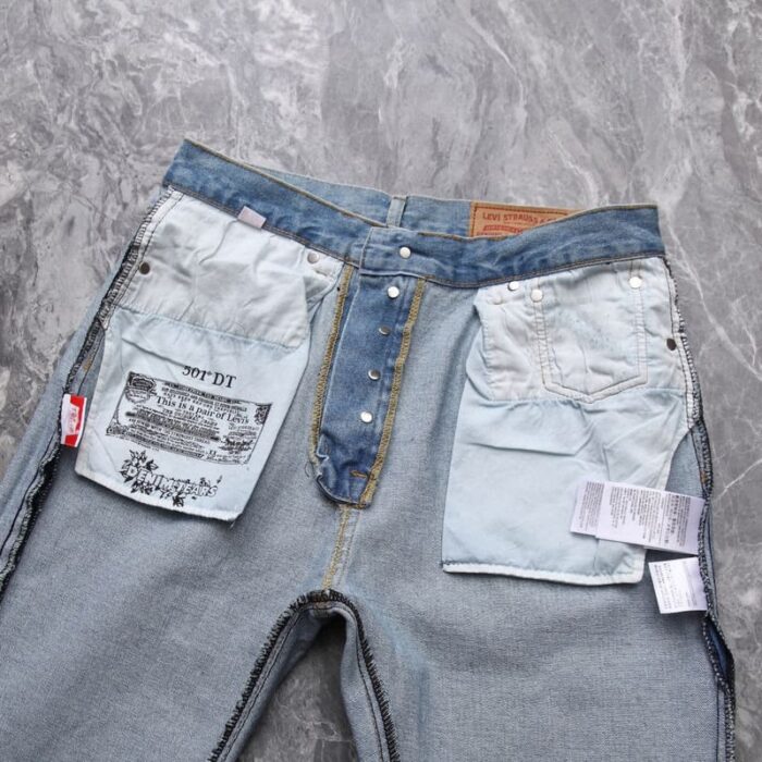 Denim Tears x Levi's Cotton Wreath Jeans Ligh Wash - Image 6