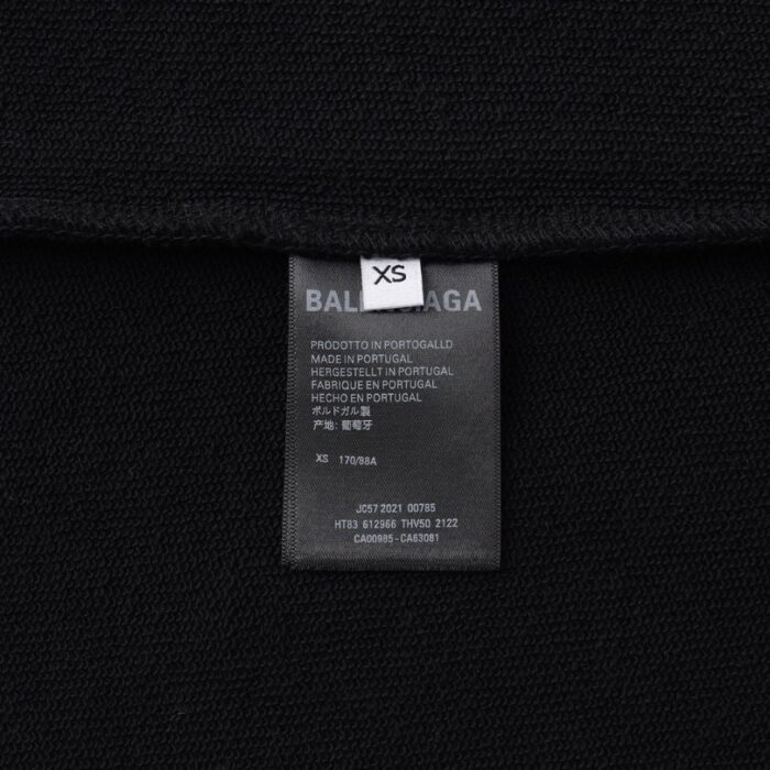 Balenciaga Classic Logo Hoodie Black BL008 - Image 8