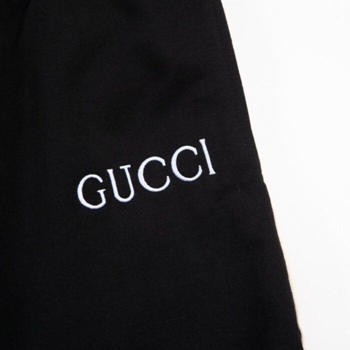 Shorts Gucci Stripe Logo Black GC055 - Image 4