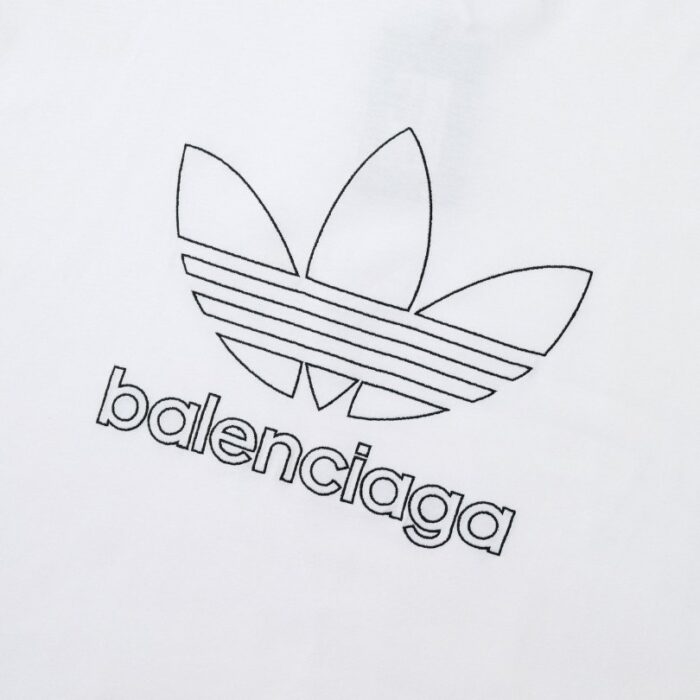 T-shirt Balenciaga x Adidas Trefoil Logo White BL004 - Image 4