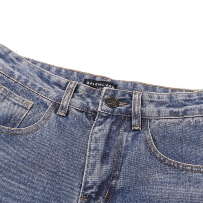 Jeans Balenciaga Logo Vintage Blue BL018 - Image 6