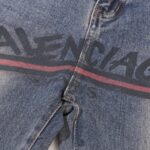 Jeans Balenciaga Logo Vintage Blue BL018 - Image 4