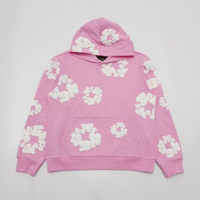 Hoodie Denim Tears The Cotton Wreath Pink - Image 2
