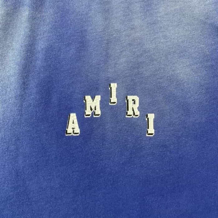 T-shirt Amiri Vintage Collegiate Blue - Image 5