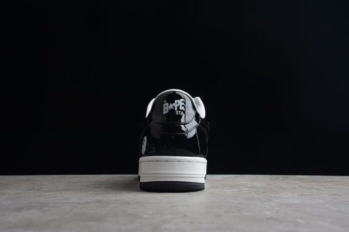 A Bathing Ape Bape Sta Low Black White - Image 5