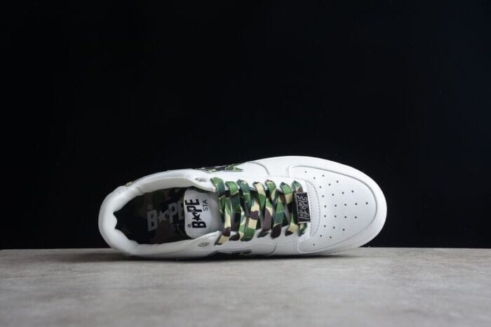 A Bathing Ape Bape Sta Low White ABC Camo Green - Image 12
