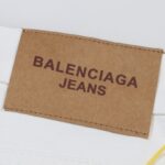 Jeans Balenciaga Logo Vintage White BL019 - Image 8