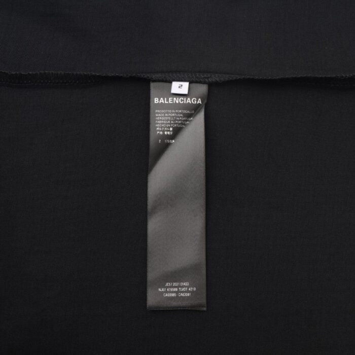T-shirt Balenciaga x Adidas Trefoil Logo Black BL005 - Image 7