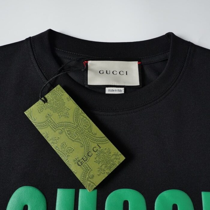 T-shirt Gucci Emoji Logo Black GC011 - Image 6