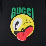 T-shirt Gucci Emoji Logo Black GC011 - Image 4