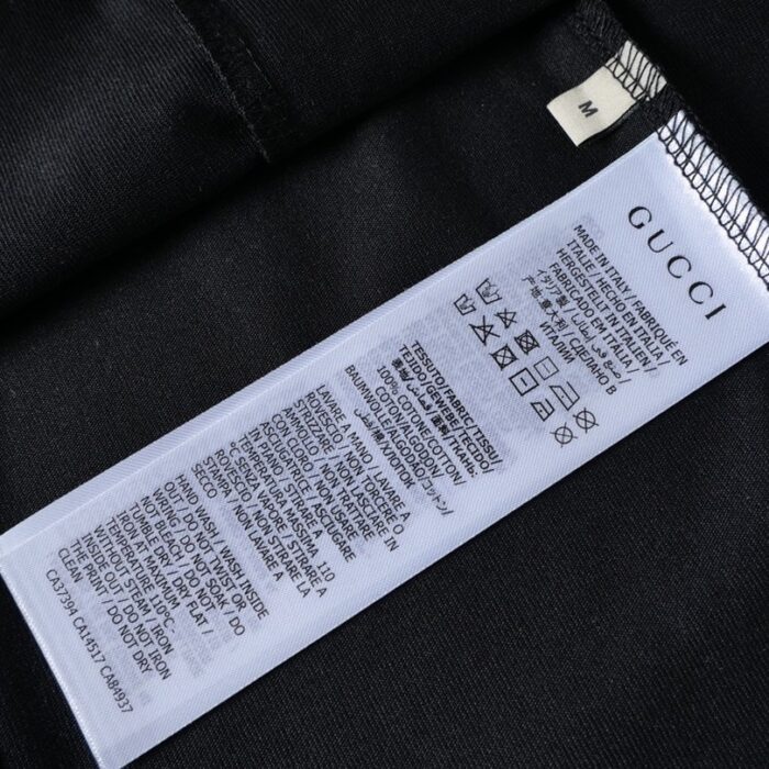 T-shirt Gucci Emoji Logo Black GC011 - Image 7