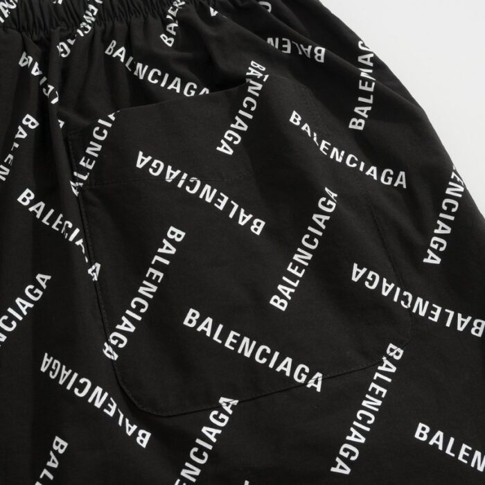 Shorts Balenciaga Allover Logo Print BL044 - Image 6