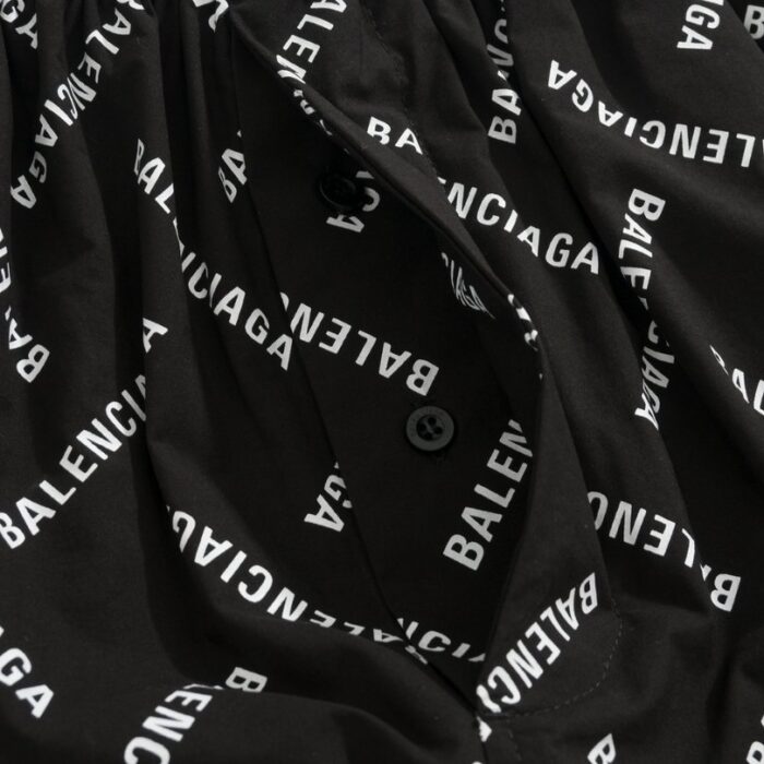 Shorts Balenciaga Allover Logo Print BL044 - Image 7