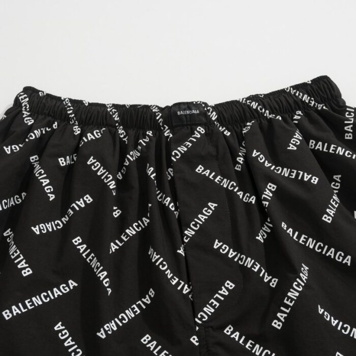 Shorts Balenciaga Allover Logo Print BL044 - Image 5