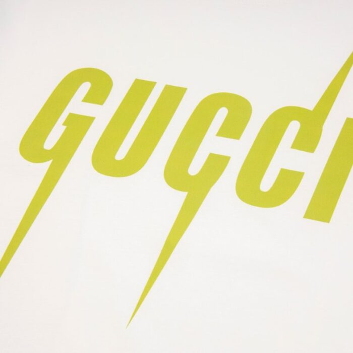 T-shirt Gucci Neon Logo White GC038 - Image 5