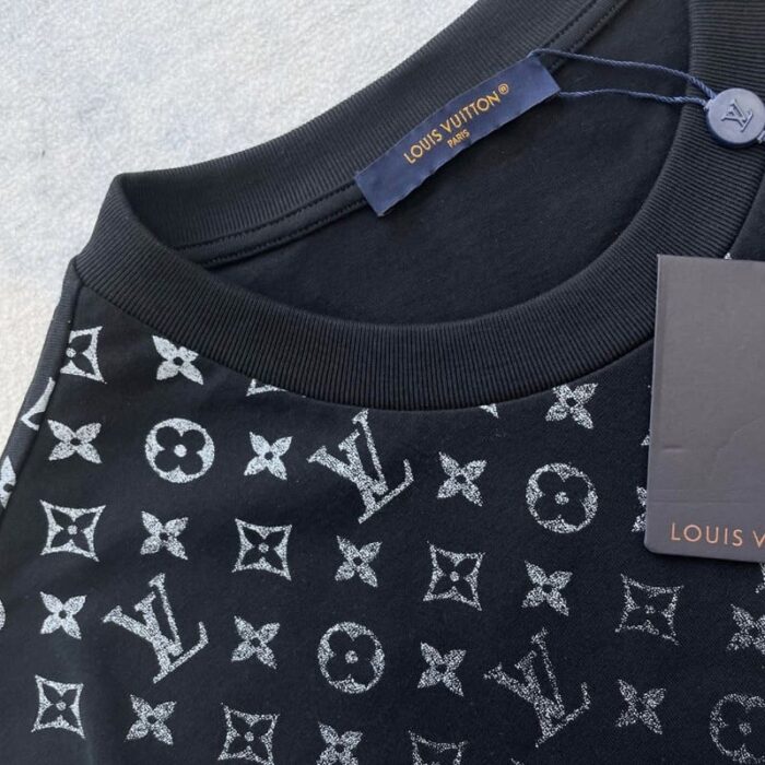 T-shirt Louis Vuitton Gradient Cotton Black - Image 5