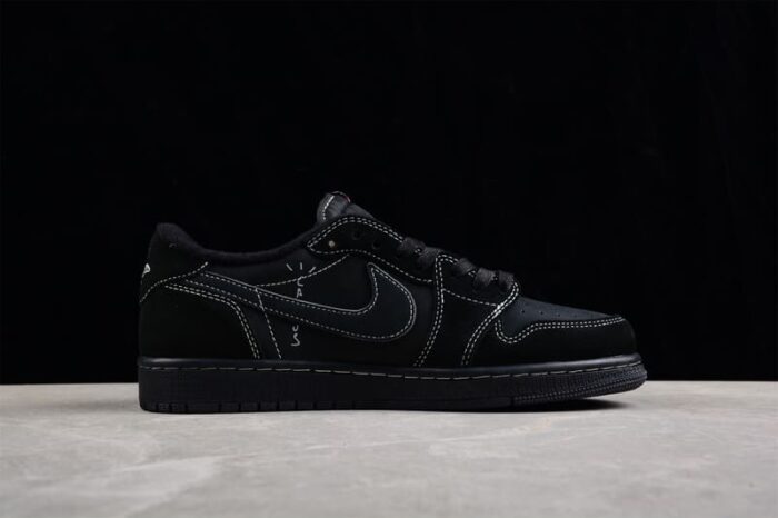 Travis Scott x Air Jordan 1 Low OG Triple Black - Image 5