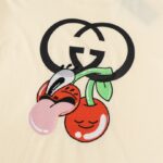 T-shirt Gucci GG Cherry White GC032 - Image 4