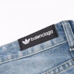 Jeans Balenciaga Striped Blue Denim BL031 - Image 6