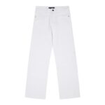 Jeans Louis Vuitton White Monogram Pocket Detailing LV003 - Image 2