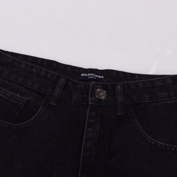 Jeans Balenciaga BB Logo Black BL029 - Image 4