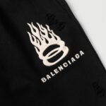 Shorts Balenciaga Logo Black BL022 - Image 4