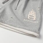 Shorts Balenciaga Logo Grey BL023 - Image 5